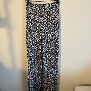 high-waisted flare pants